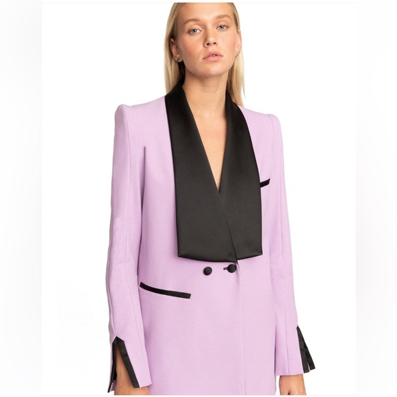 Valentina Shah Jackets & Blazers - Valentina Shah Luxury Satin Collar Blazer size 6